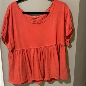 Orange free people top